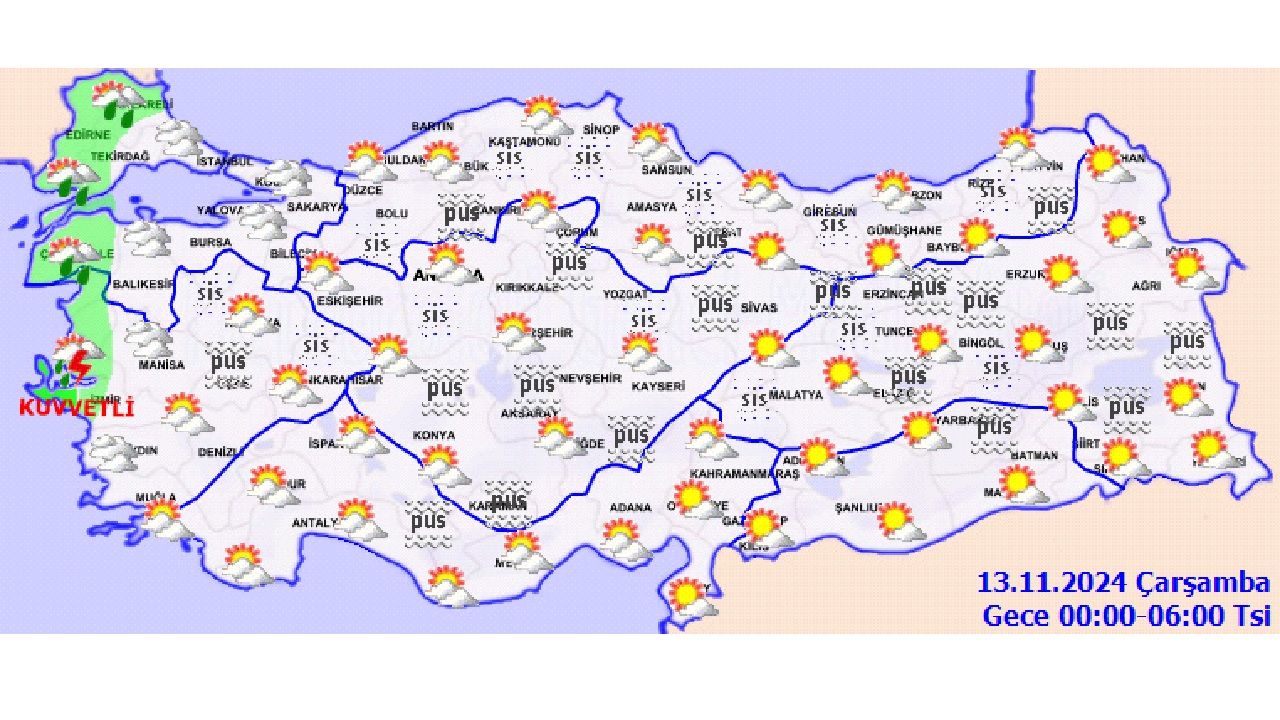Meteoroloji 13 Kasım 2024 Çarşamba günü hava durumu raporunu yayınladı! İşte başta İstanbul, İzmir ve Ankara olmak üzere beklenen sıcaklıklar... 2