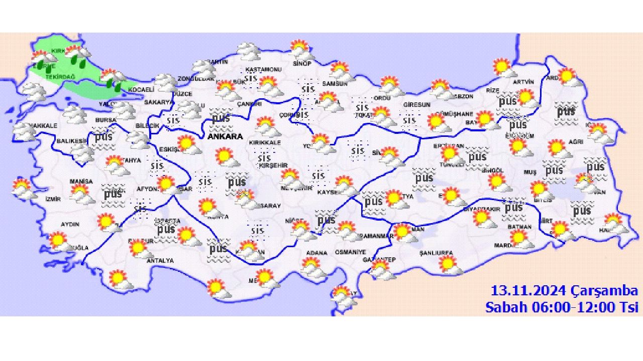 Meteoroloji 13 Kasım 2024 Çarşamba günü hava durumu raporunu yayınladı! İşte başta İstanbul, İzmir ve Ankara olmak üzere beklenen sıcaklıklar... 4