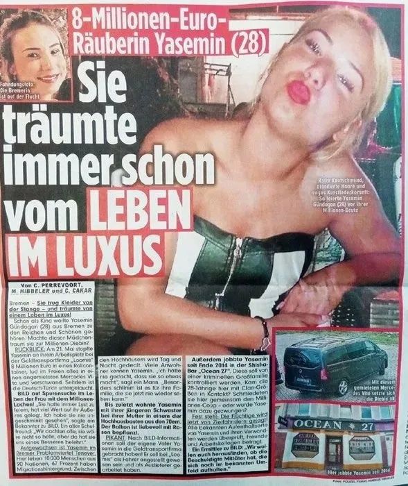Almanya'nın konuştuğu Türk! 8,2 milyon euroluk soygun yapan Yasemin Gündoğan'dan sürpriz itiraflar geldi... 2
