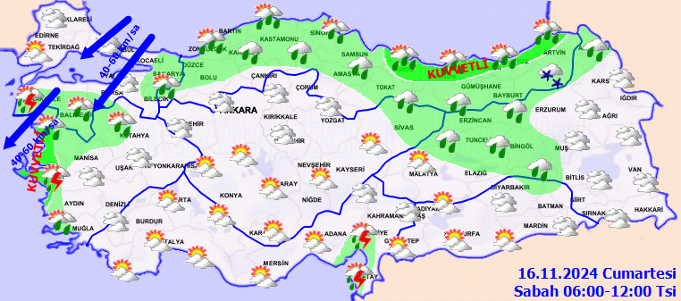 Evden şemsiyesiz çıkmayın! Meteorolojiden 8 il için kuvvetli yağış uyarısı! O illerde kar yağışı bekleniyor 2