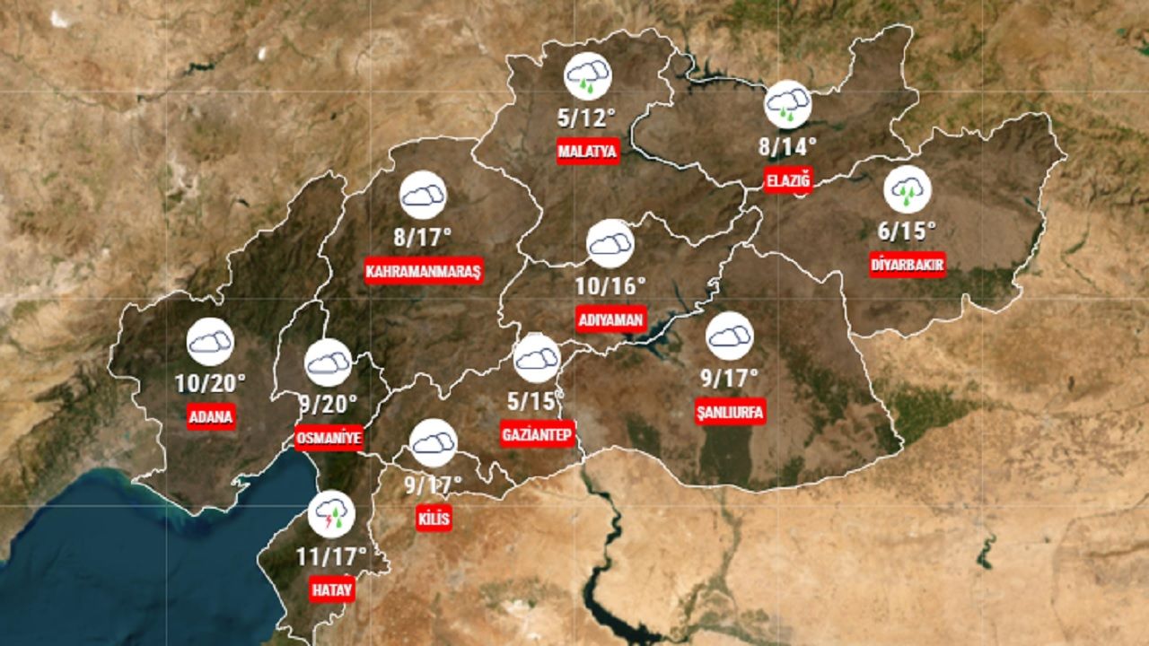 Meteoroloji deprem bölgesi için hava durumu raporunu yayınladı: 19 Kasım 2024 Salı havalar soğuyacak.... 1