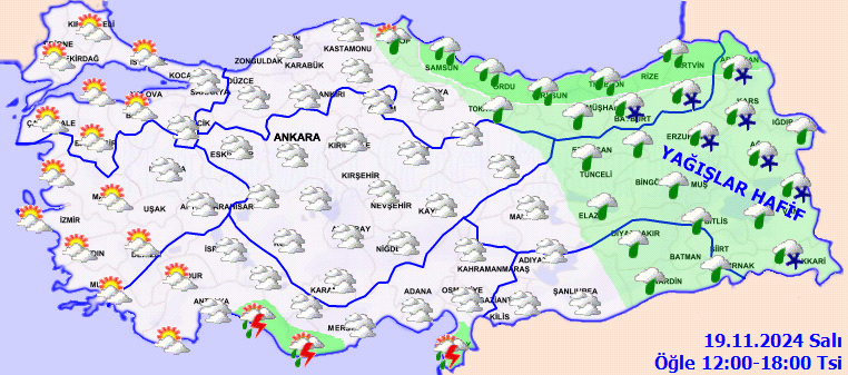 Meteoroloji'den haritalı uyarı! Karla karışık yağmur geliyor! Bu illerde yaşayanlar dikkat 3