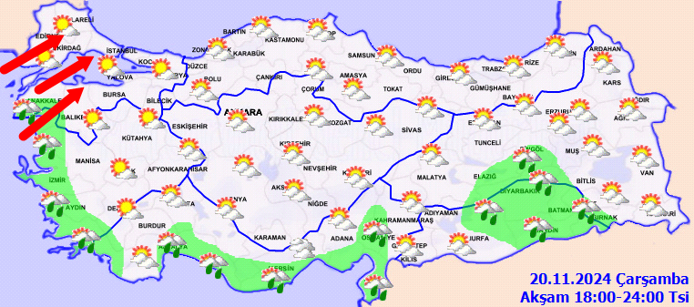 Meteoroloji'den Marmara ve Kuzey Ege için lodos uyarısı! 5 bölgede sağanak yağış etkili olacak... İşte 20 Kasım Çarşamba hava durumu... 6