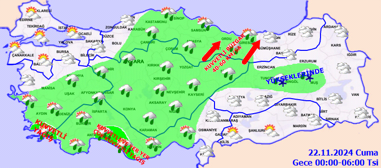 Hava daha da soğuyacak! Bugüne dikkat: Şiddetli fırtına ve sağanak geliyor! 7