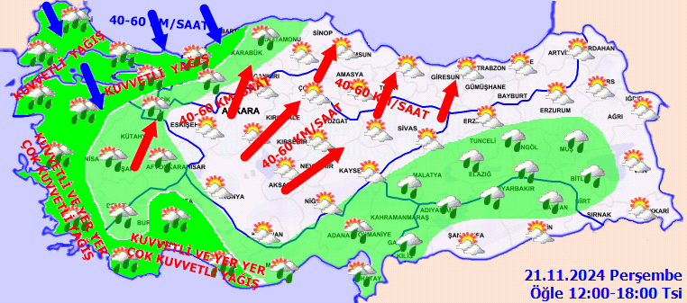 Hava daha da soğuyacak! Bugüne dikkat: Şiddetli fırtına ve sağanak geliyor! 5