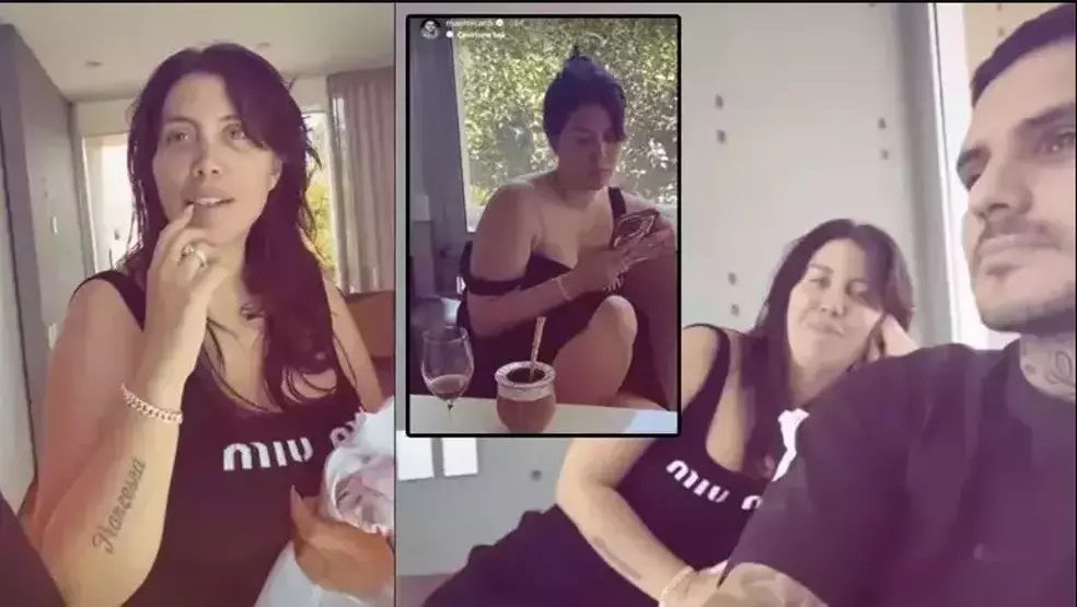 Wanda Nara'nın makyajsız hali sosyal medyada olay oldu! İzzet Altınmeşe'ye benzettiler 5