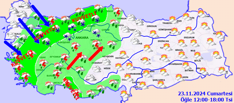 İstanbul'a bugün kar geliyor! Meteoroloji saat verip uyardı! İşte 23 Kasım Cumartesi Türkiye geneli hava durumu... 5