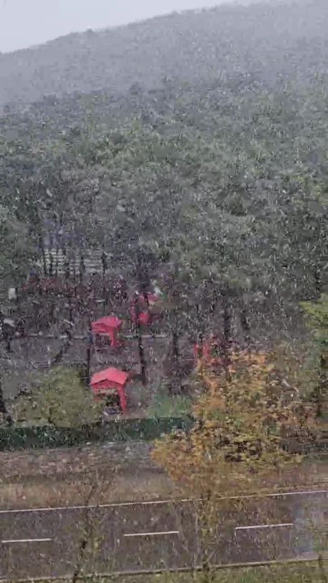 İstanbul'da mevsimin ilk kar yağışı başladı! Sıcaklık 12 derece birden düştü... 2