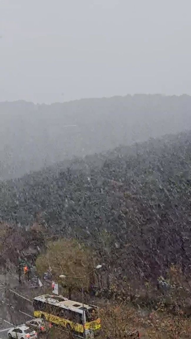 İstanbul'da mevsimin ilk kar yağışı başladı! Sıcaklık 12 derece birden düştü... 3