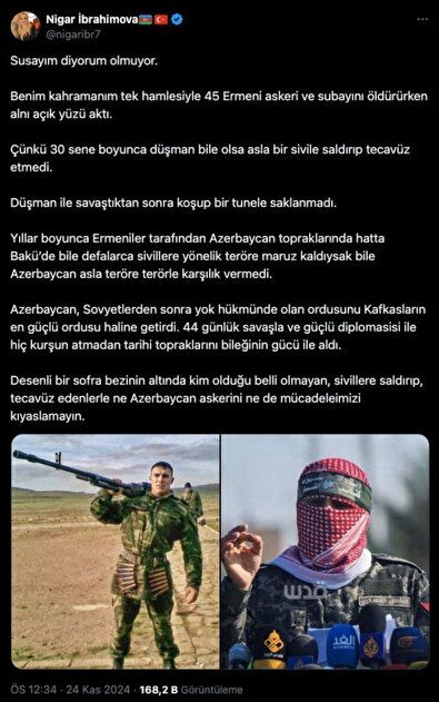 Hamas savaşçılarına tecavüzcü dedi! Azerbaycanlı gazeteci Nigar İbrahimova için "Türkiye'den deport edilsin" çağrıları... 2