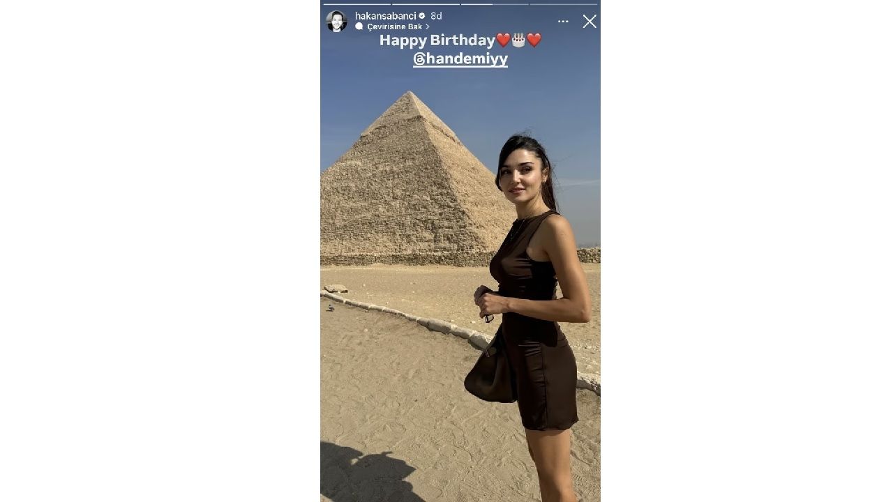Doğum gününde evlilik teklifi bekleniyordu! Hakan Sabancı sevgilisinin doğum gününü Mısır'da kutladı... 1