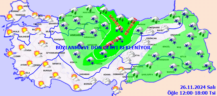 Kuvvetli sağanak ve kar geliyor! Meteoroloji'den 12 ile sarı kodlu uyarı... İşte 26 Kasım Salı hava durumu raporu... 5