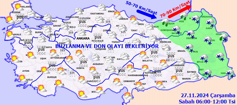 Meteoroloji'den sağanak ve yoğun kar uyarısı! Özellikle bu saatlere dikkat! İşte 27 Kasım Çarşamba hava durumu raporu... 3