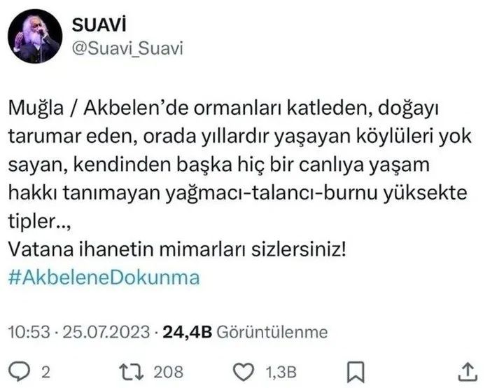 Akbelen'de çevreci imajı çizen Suavi'den ağaç katliamı! Villa dikmek için onlarca ağacı katletti... 2