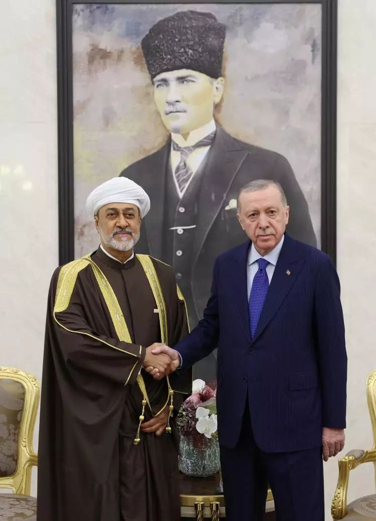 Tarihte bir ilk: Umman Sultanı Türkiye'ye geldi! Cumhurbaşkanı Erdoğan karşıladı... 5