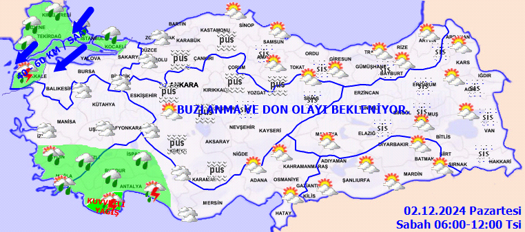 Meteoroloji'den 3 bölgede sağanak uyarısı! Karla karışık yağmur geliyor... İşte bugünkü hava durumu tahminleri... 4