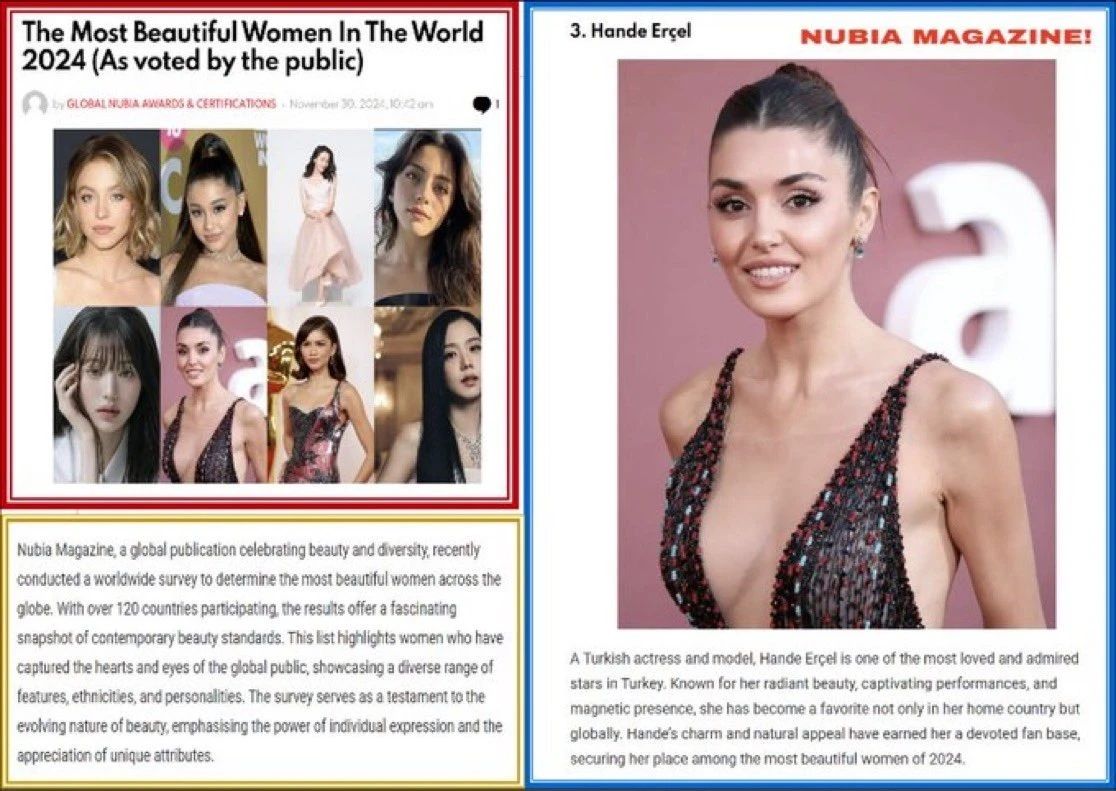 Hande Erçel dünyanın en güzel üçüncü kadını seçildi 2