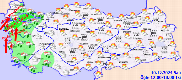 Meteoroloji'den Marmara dahil 3 bölge için sağanak uyarısı! Kuvvetli lodos etkili olacak... 5
