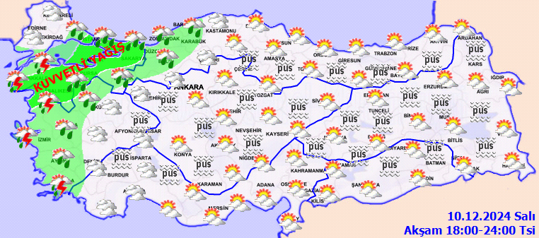 Meteoroloji'den Marmara dahil 3 bölge için sağanak uyarısı! Kuvvetli lodos etkili olacak... 6