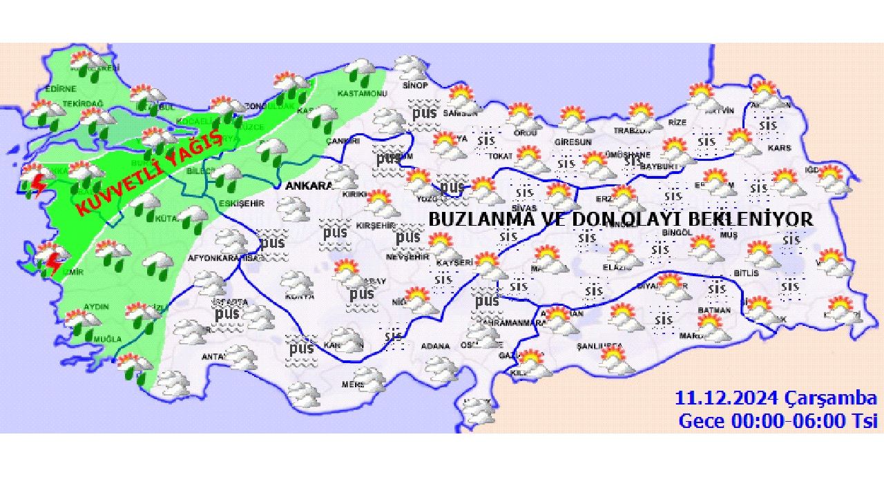11 Aralık 2024 Çarşamba yurt geneli tahminler yayınlandı! İşte Adana, Ankara, İstanbul ve İzmir başta olmak üzere beklenen hava durumu.. 1