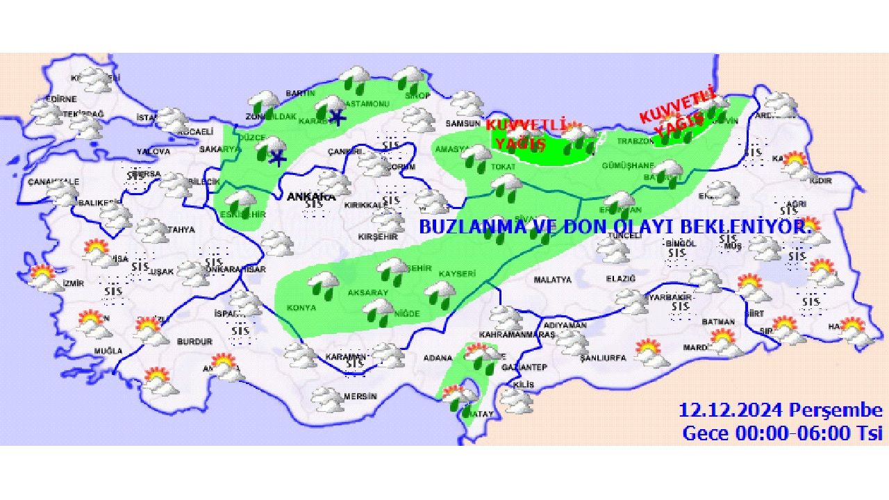 12 Aralık 2024 Perşembe yurt geneli hava durumu raporu yayınlandı! İşte il il beklenen sıcaklıklar... 3