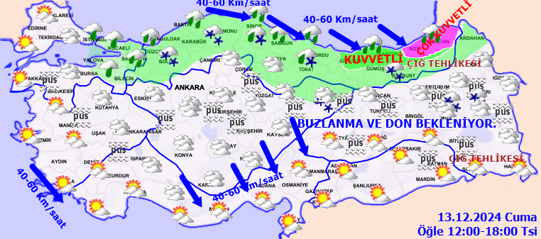 Meteoroloji'den sağanak ve yoğun kar uyarısı! İstanbul dahil çok sayıda kente geliyor... İşte 13 Aralık Cuma hava durumu raporu... 6