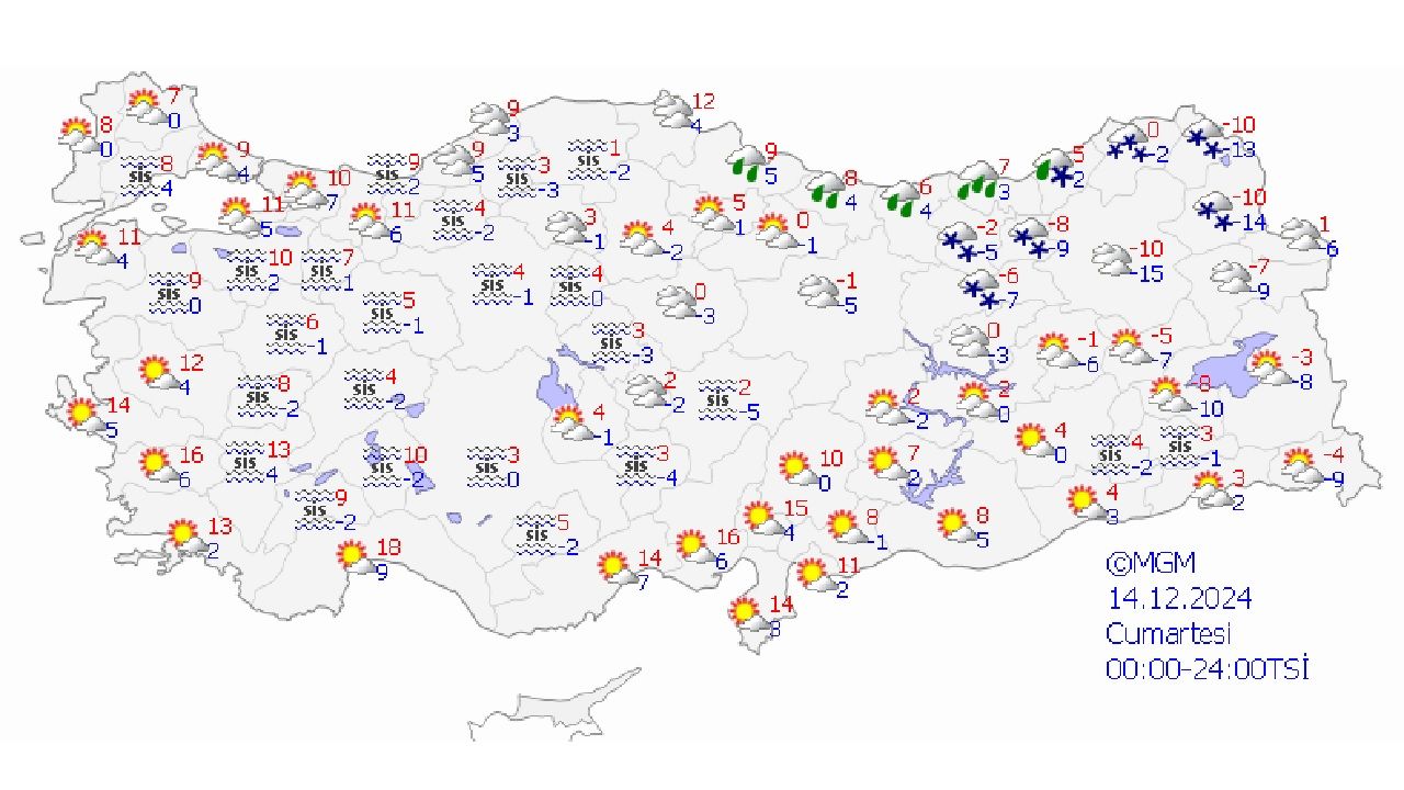 14 Aralık 2024 Cumartesi hafta sonu için meteoroloji uyardı! İşte İstanbul başta olmak üzere uyarı yapılan o iller... 2