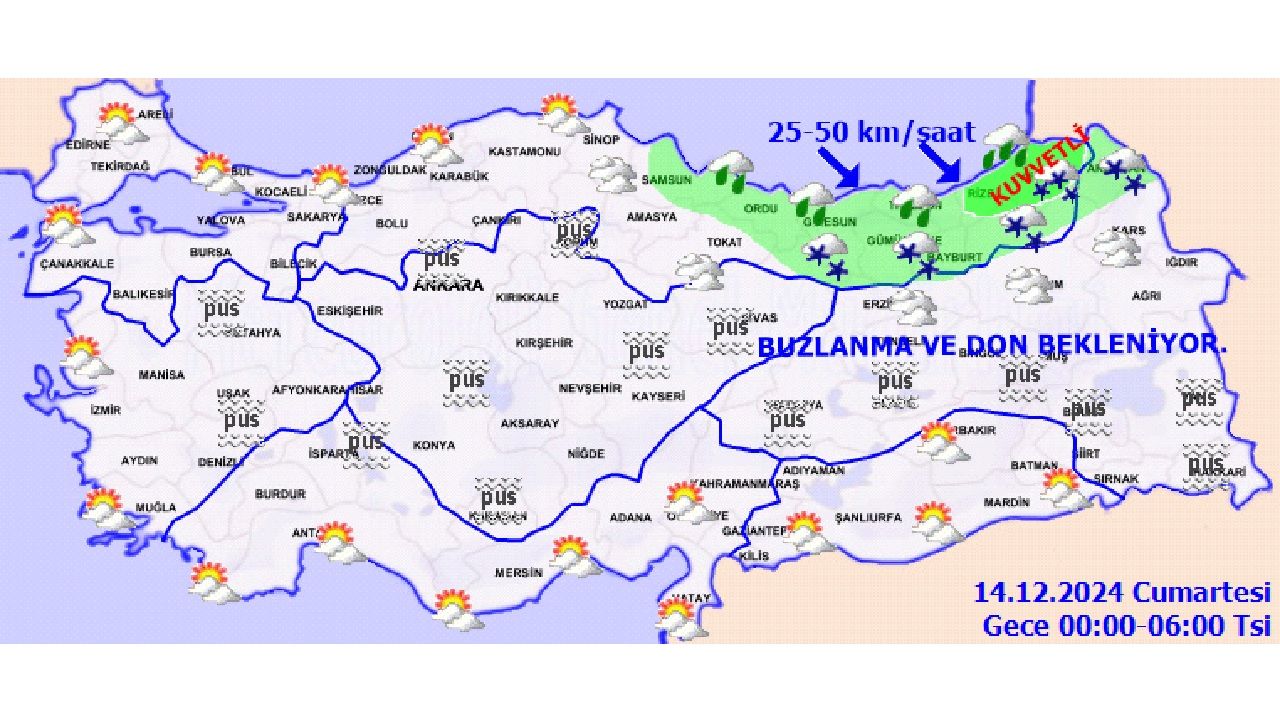 14 Aralık 2024 Cumartesi hafta sonu için meteoroloji uyardı! İşte İstanbul başta olmak üzere uyarı yapılan o iller... 3