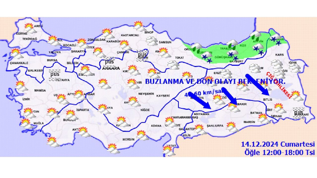 14 Aralık 2024 Cumartesi hafta sonu için meteoroloji uyardı! İşte İstanbul başta olmak üzere uyarı yapılan o iller... 4