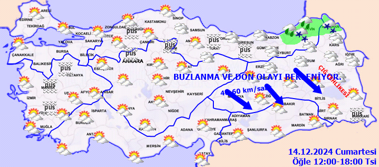 Meteorolojiden kuvvetli yağış, fırtına, buzlanma ve çığ uyarısı 3