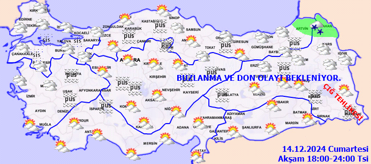 Meteorolojiden kuvvetli yağış, fırtına, buzlanma ve çığ uyarısı 4