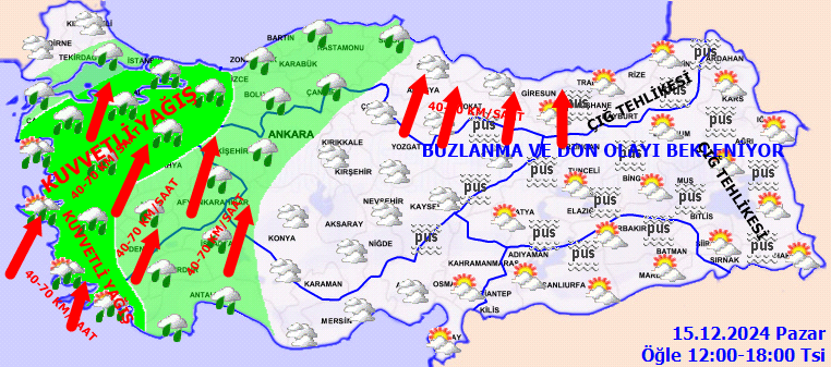 İstanbul dahil çok sayıda ile uyarı: Kuvvetli geliyor! Özellikle bu saatlere dikkat! 5
