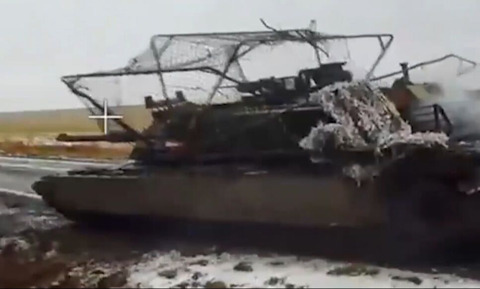 Rusya, Ukrayna ordusundaki ABD yapımı Abrams tankını dronla imha etti! 4