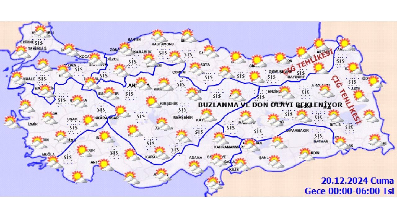 20 Aralık Cuma yurt geneli hava tahmin raporu yayınlandı! İşte Ankara, İstanbul, İzmir ve Adana'da hava durumu... 2