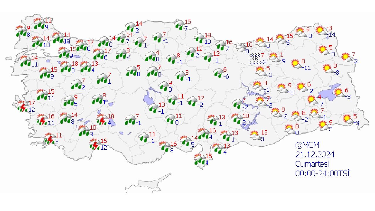 20 Aralık meteoroloji hava durumu raporu yayınlandı! İşte İstanbul, Ankara, İzmir ve Adana'da beklenen sıcaklıklar... 1