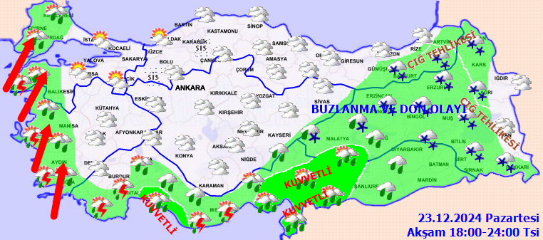 Kuvvetli geliyor! Meteoroloji İstanbul dahil çok sayıda kent için saat verdi! 6