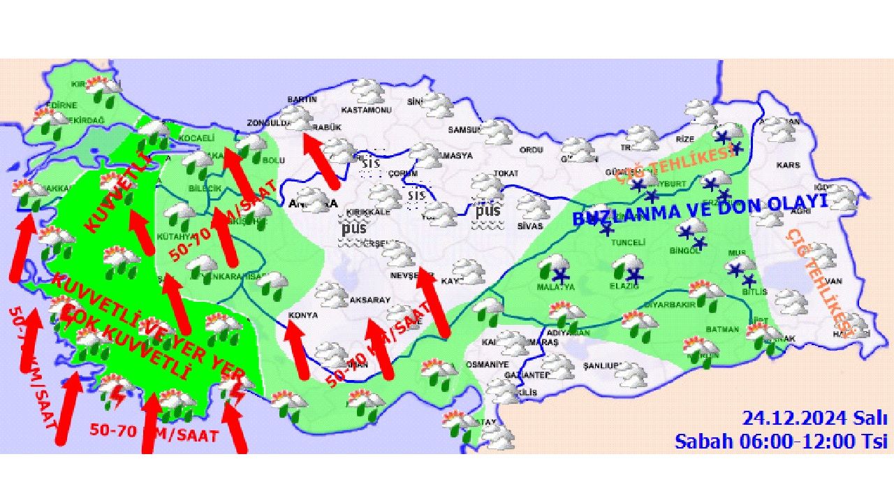 24 Aralık 2024 Salı Türkiye geneli hava durumu! İşte Ankara, İstanbul, İzmir, Adana'da beklenen sıcaklıklar... 3