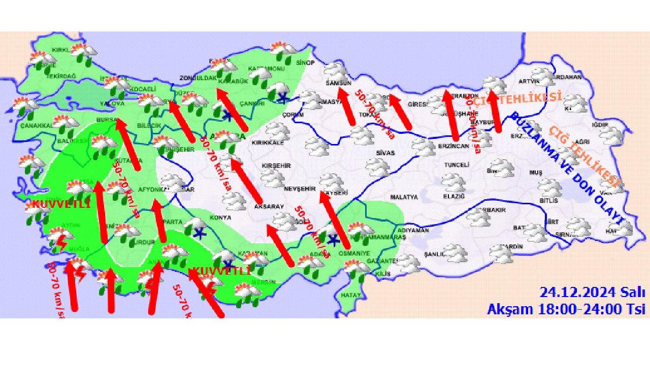 25 Aralık 2024 Çarşamba Türkiye geneli hava durumu! İşte Ankara, İstanbul, İzmir ve Adana'da beklenen sıcaklıklar... 4