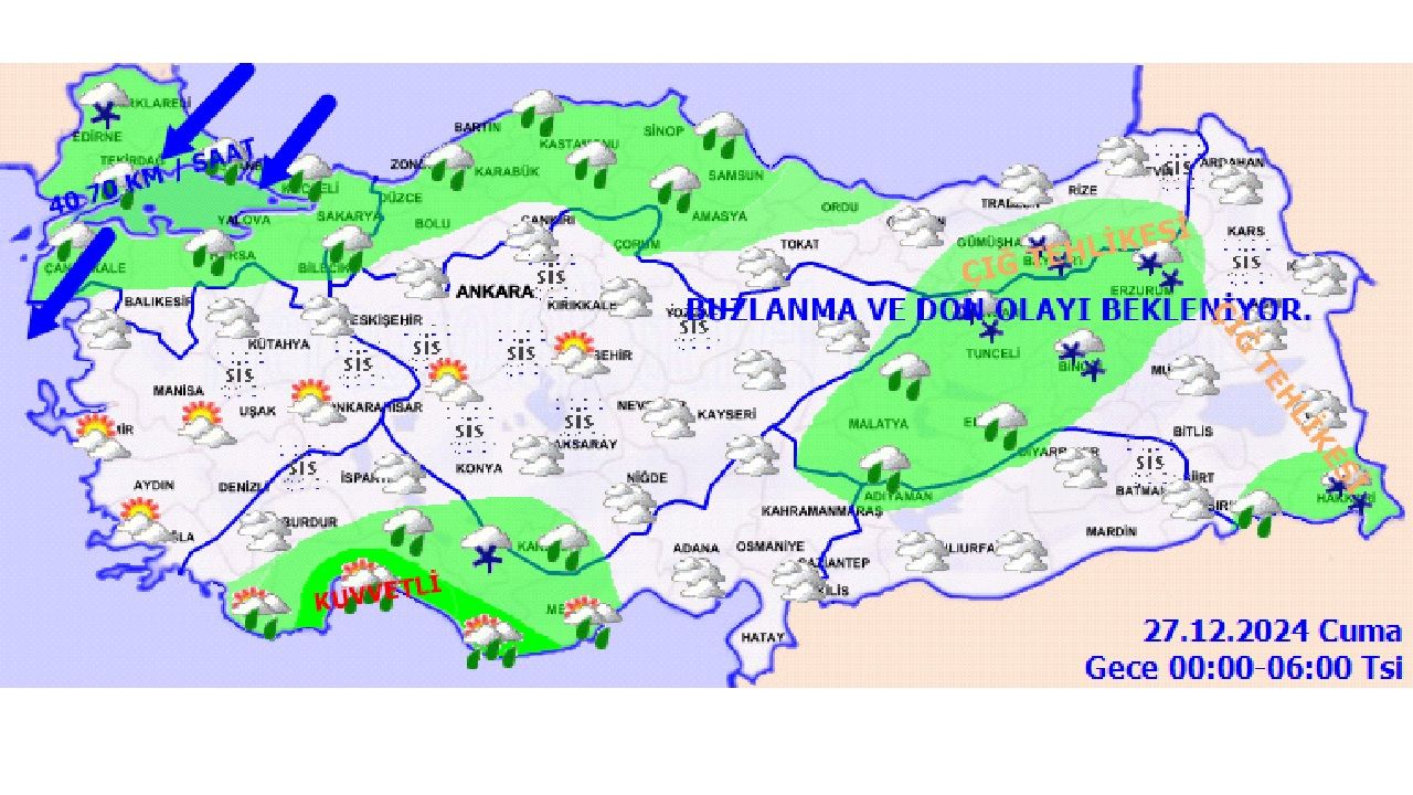 27 Aralık 2024 Cuma yurt geneli hava durumu! O illerde kuvvetli yağış bekleniyor! İşte İstanbul, Ankara, İzmir ve Antalya'da beklenen sıcaklıklar... 3