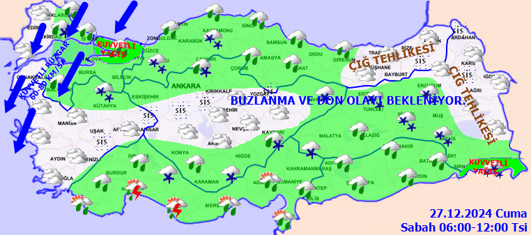 Meteoroloji'den İstanbul dahil 8 il için sarı kodlu uyarı! Kuvvetli sağanak geliyor... İşte 27 Aralık Cuma hava durumu tahminleri... 4