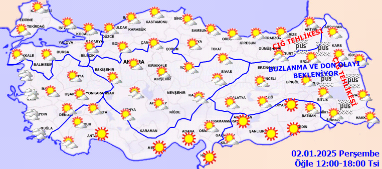 Sıcaklıklar artacak! Meteoroloji 2 Ocak Perşembe hava durumu tahminlerini açıkladı! İşte İstanbul, Ankara, İzmir, Antalya hava durumu... 5