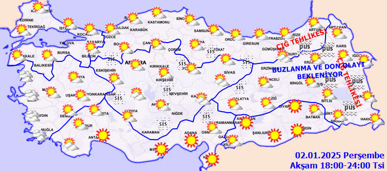 Sıcaklıklar artacak! Meteoroloji 2 Ocak Perşembe hava durumu tahminlerini açıkladı! İşte İstanbul, Ankara, İzmir, Antalya hava durumu... 6