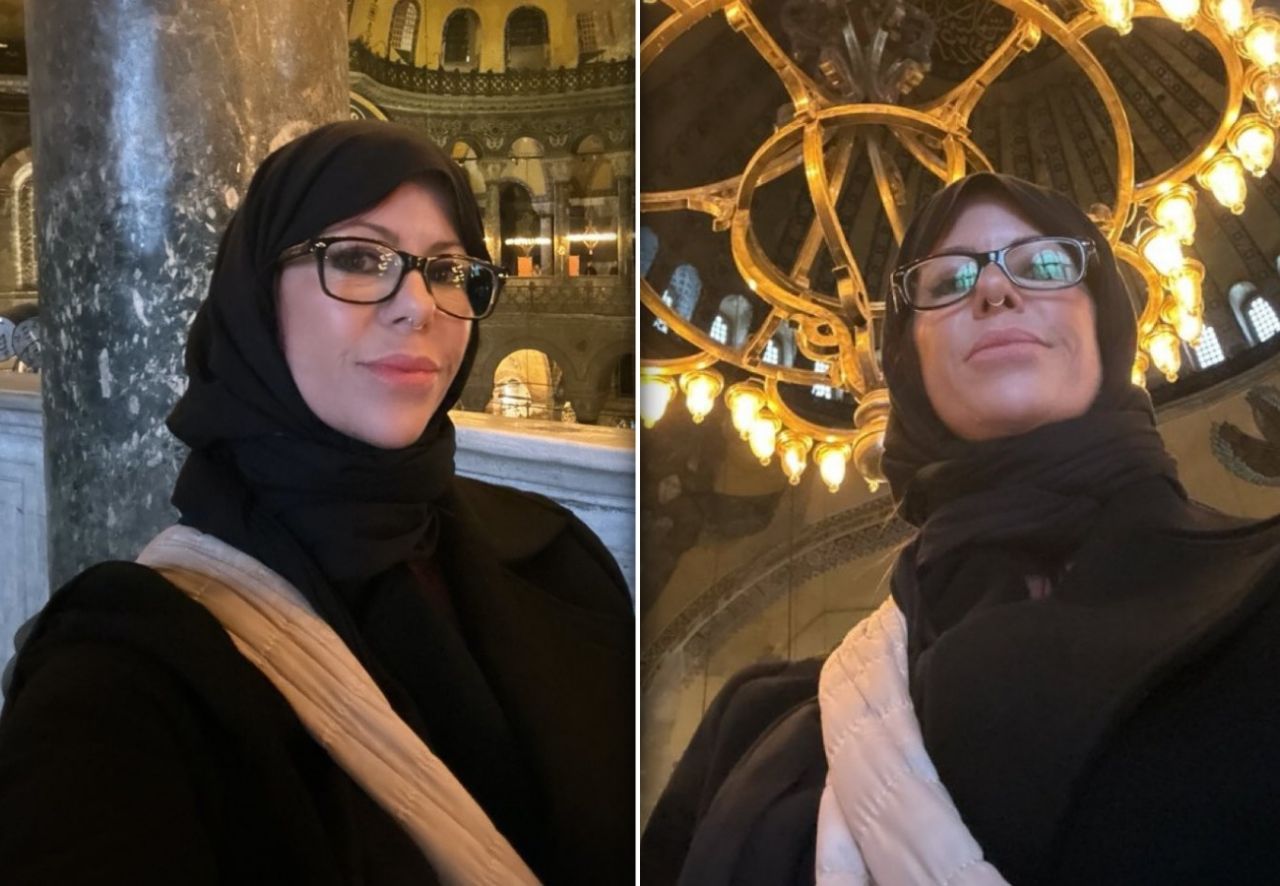 Yetişkin film yıldızı Alexis Fawx, Ayasofya Camii ziyaretinden fotoğraflar paylaştı! İşte Instagram paylaşımı... 1