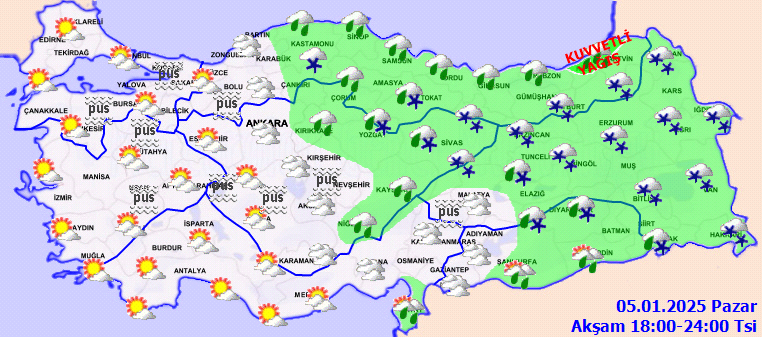 Meteorolojiden birçok il için uyarı! Kuvvetli yağış ve kar kapıda... Buzlanma ve çığ tehlikesine dikkat 4