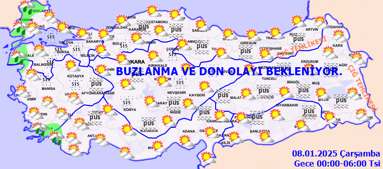 Sağanak yağış ile birlikte buzlanma ve don uyarısı! Meteoroloji İstanbul, Ankara, İzmir, Antalya, Edirne ve Çanakkale'yi uyardı... 7