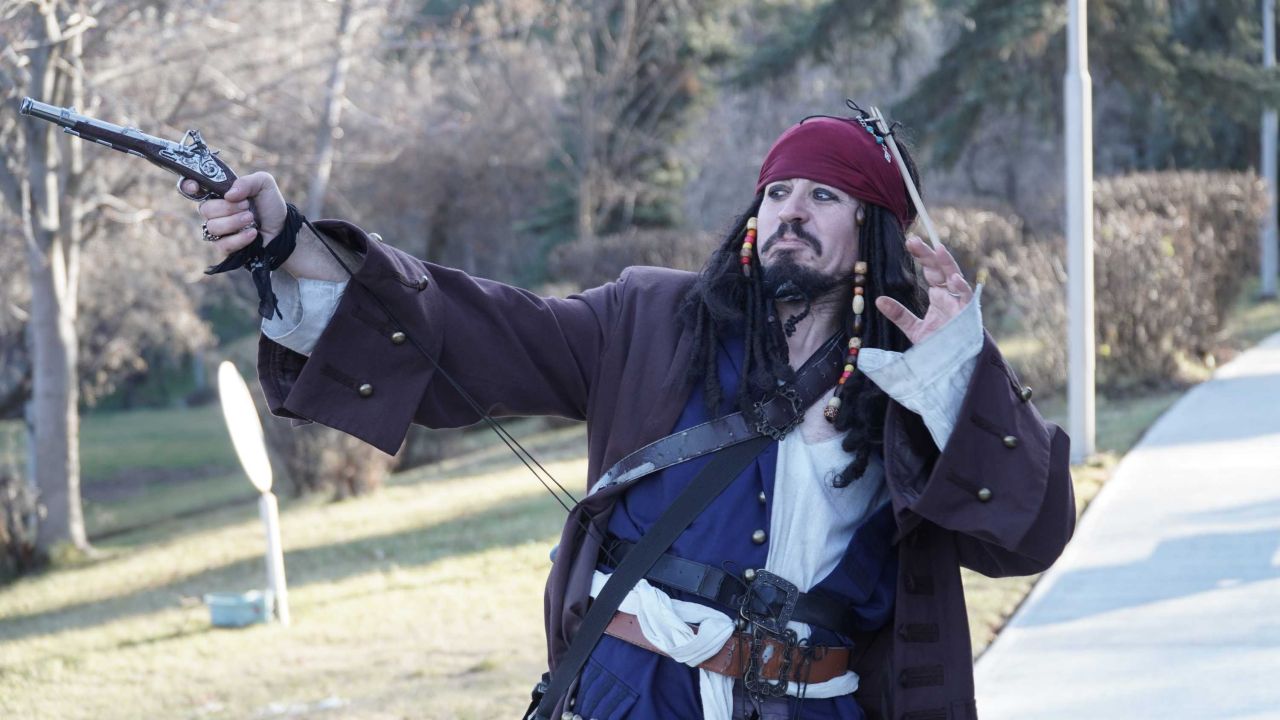 Jack Sparrow Ankara'da! Görenler şaşırdı... Kimi fotoğraf çektirdi kimi ise eğlendi! 8