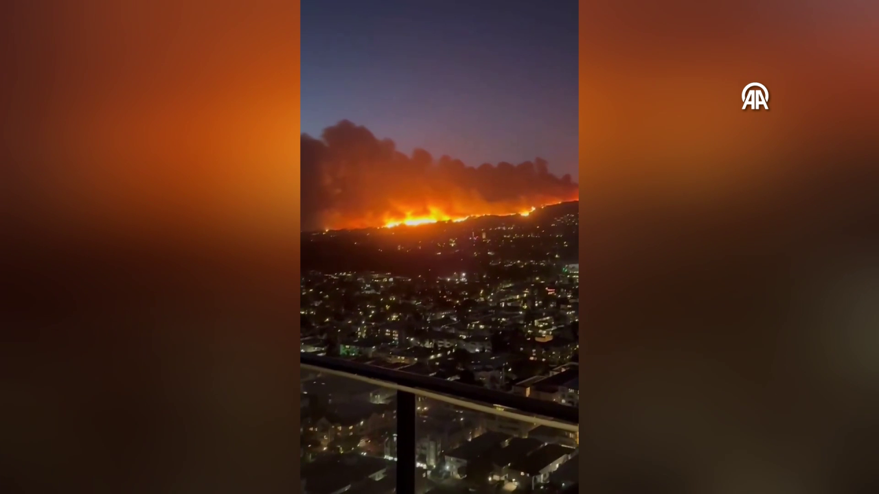 ABD cehennemi yaşıyor! Los Angeles'ta korkunç yangın! Binlerce kişi tahliye ediliyor! 2