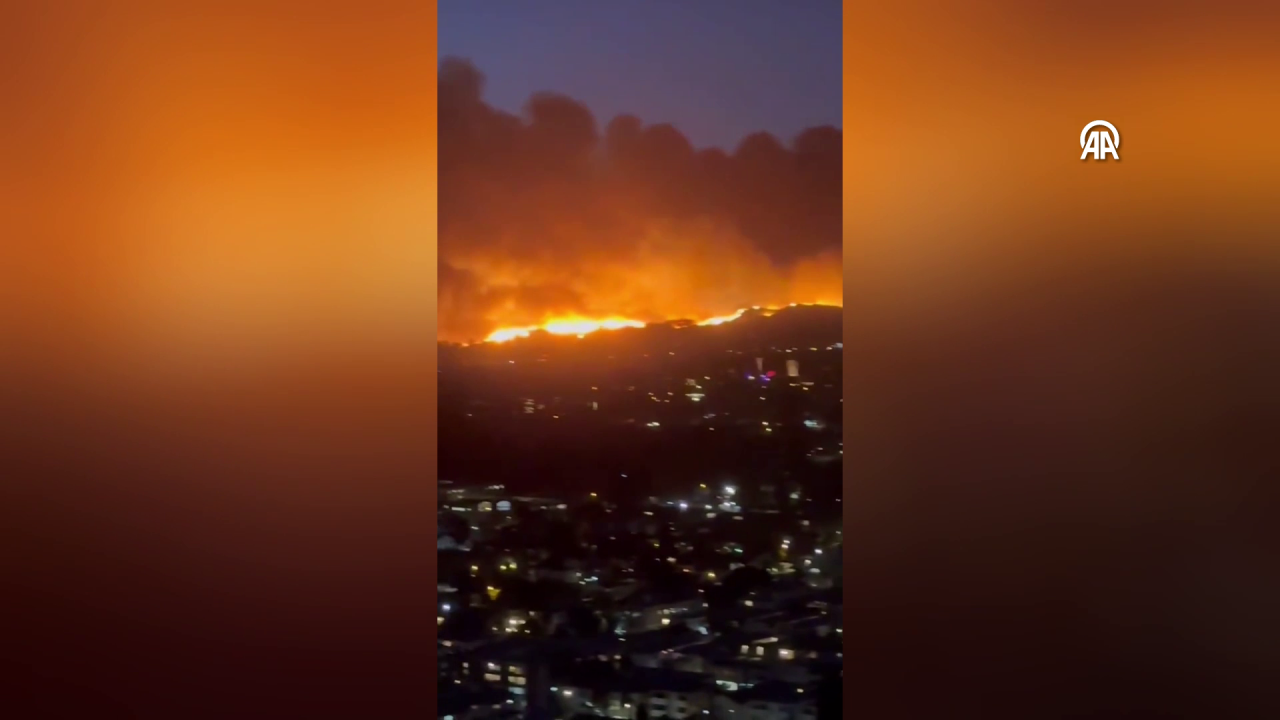ABD cehennemi yaşıyor! Los Angeles'ta korkunç yangın! Binlerce kişi tahliye ediliyor! 4