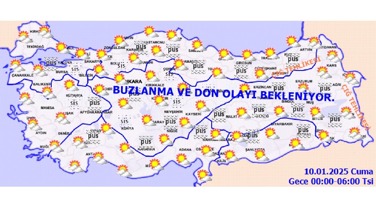 10 Ocak yurt geneli hava durumu! Hafta sonu yağış bekleniyor! İşte il il hava durumu... 2