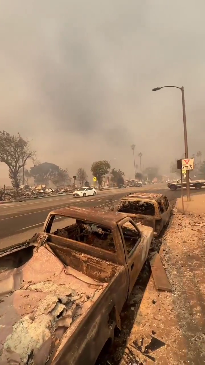 Orta Doğu değil ABD! Los Angeles yangınları sonrası çekilen görüntü şoke etti! 7